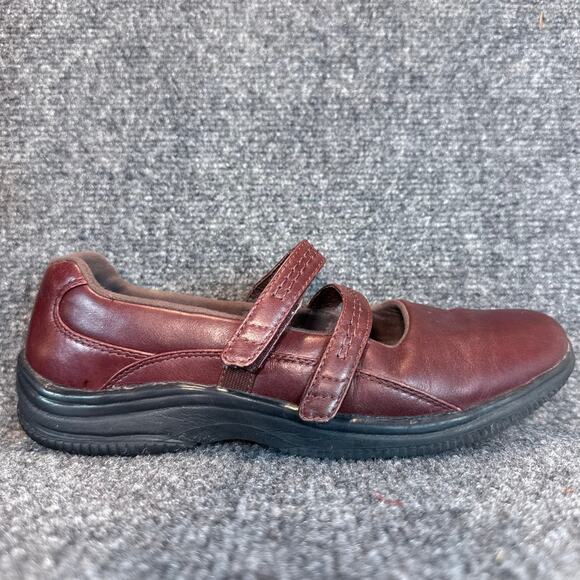 Propet Shoes - Propet Burgundy Leather Mary Jane Comfort Shoes Walking Womens Size 9 Straps